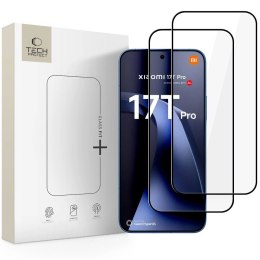 Szkło hartowane Tech-Protect Glass Fit+ 2-Pack na Xiaomi 17T Pro - czarne
