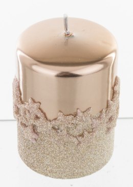 Pl Rose Gold Świeca Ice Star Walec Mały Fi7 ART-POL