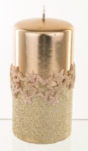 Pl Rose Gold Świeca Ice Star Walec Średni Fi7 ART-POL