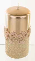 Pl Rose Gold Świeca Ice Star Walec Średni Fi7 ART-POL