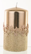 Pl Rose Gold Świeca Ice Star Walec Średni Fi8 ART-POL