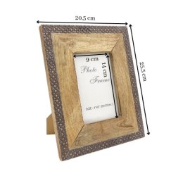 Drewniana ramka na zdjęcia - A-1106A - format zdjęcia 10x15cm