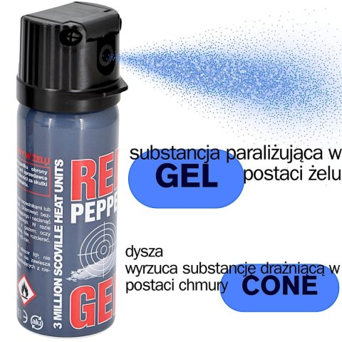 GAZ PIEPRZOWY GRAPHITE GEL 3MLN SHU CONE 50ML 11050-C SHARG
