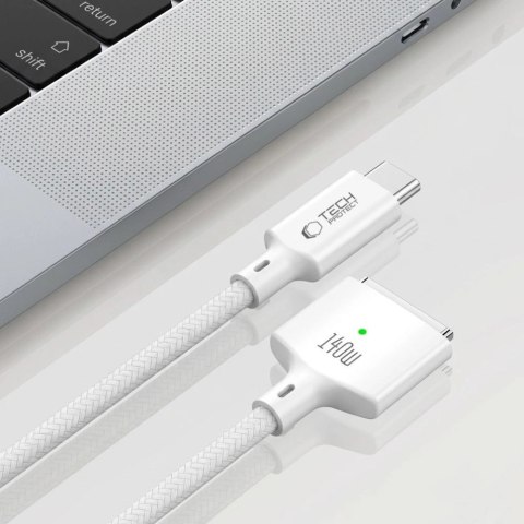 Kabel Tech-Protect MMC01 Ultraboost USB-C / USB-C MagSafe 3 140W 200 cm do MacBook - biały
