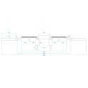 GOL320 GRYF OLIMPIJSKI ŁAMANY 230 CM Z ZACISKAMI LOCK JAW