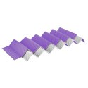 NC17103 KARIMATA SKŁADANA TURYSTYCZNA Z PODBICIEM ALUMINIOWYM + XPE 195 CM FIOLETOWA NILS CAMP