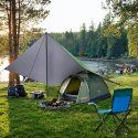 NC17107 TARP PŁACHTA BIWAKOWA KEMPINGOWA 300X300 CM ZIELONA NILS CAMP