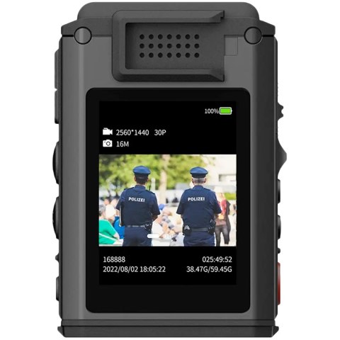 HYTERA Kamera nasobna GC550, 64GB, IR, 2K, 4G, WLAN, BT, GPS, IP67