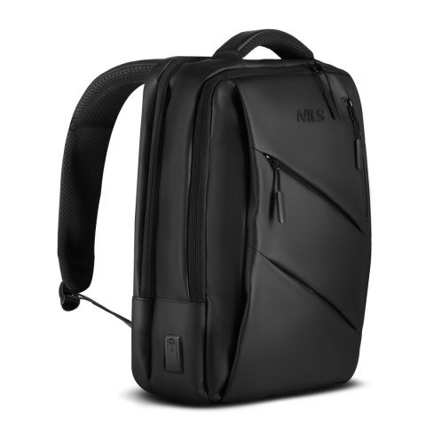 NC4502 PLECAK NA LAPTOP Z USB CZARNY NILS