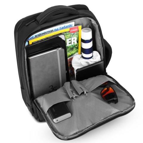 NC4502 PLECAK NA LAPTOP Z USB CZARNY NILS