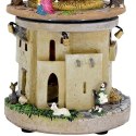SZOPKA DEKORACYJNA RUCHOMA GRAJĄCA LED 14x14x23CM STAJENKA