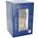 SZOPKA DEKORACYJNA RUCHOMA GRAJĄCA LED 14x14x23CM STAJENKA