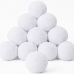 SZTUCZNE KULKI ŚNIEŻNE DO DEKORACJI 6CM 9SZT