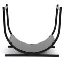 Stojak na drewno TURYN metalowy czarny