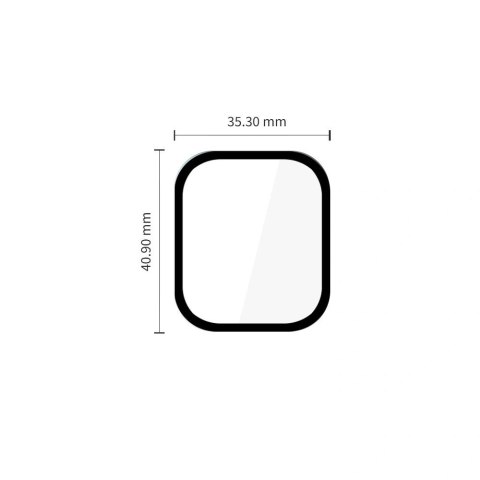 Szkło hybrydowe Tech-Protect Glass Flex+ 2-Pack na Huawei Watch Fit 5 Pro - czarne