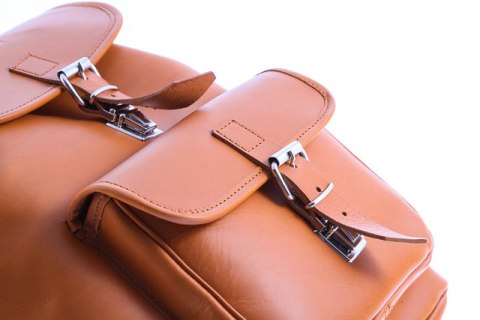 Duży plecak skórzany Vintage P38 BROWN
