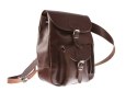 Modny plecak skórzany Vintage P1 BROWN
