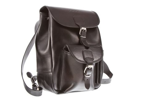Modny plecak skórzany Vintage P1 BROWN