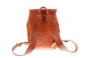 Modny plecak skórzany Vintage P1 BROWN
