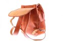 Modny plecak skórzany Vintage P1 BROWN