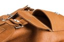 Plecak skórzany retro TC13 camel