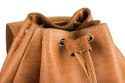 Plecak skórzany retro TC13 camel