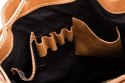 Plecak skórzany retro TC13 camel