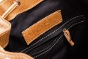 Plecak skórzany retro TC13 camel