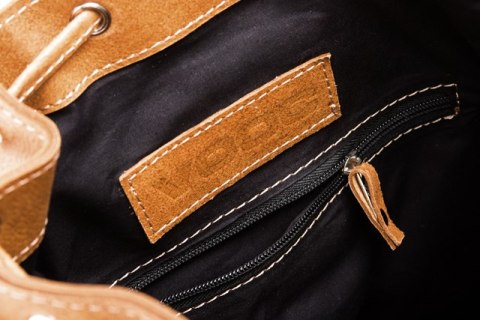Plecak skórzany retro TC13 camel