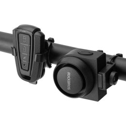 Dzwonek rowerowy Rockbros A2 z alarmem 115 dB z pilotem USB-C - czarny