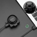 Dzwonek rowerowy Rockbros A2 z alarmem 115 dB z pilotem USB-C - czarny