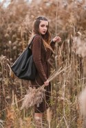 Hobo torebka damska skórzana EP18 czarna
