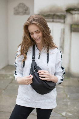 Skórzana torebka-nerka typu cross-body VOOC EP19 black