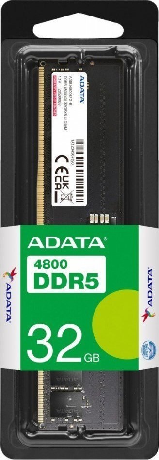 Pamięć ADATA (UDIMM/DDR5/32 GB/4800MHz/1.1V/40 CLCL/SINGLE)
