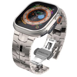Bransoleta Tech-Protect Stainless Line na Apple Watch 42 / 44 / 45 / 49 mm - tytanowa