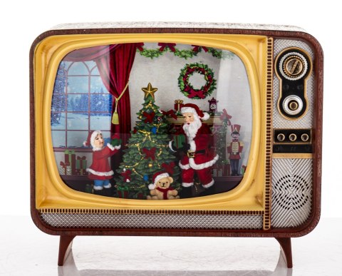Dekoracja Mikołaj W Telewizorze Z Pozytywką Led ART-POL