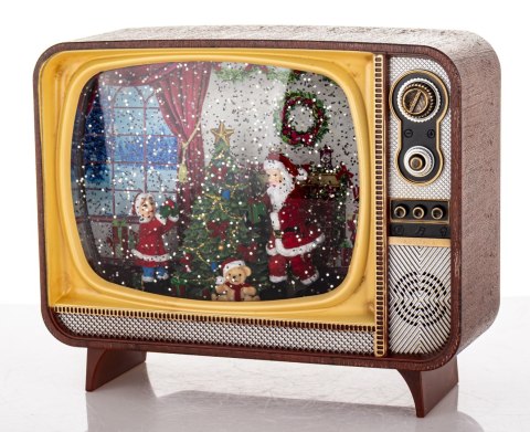 Dekoracja Mikołaj W Telewizorze Z Pozytywką Led ART-POL