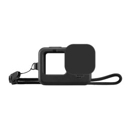Etui Puluz silikonowe do GoPro HERO12 HERO11 HERO10 HERO9 Black z osłoną obiektywu i paskiem (czarne)