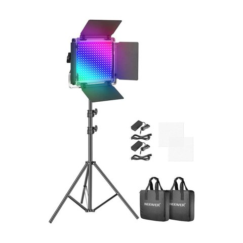 NEEWER 660 PRO II RGB - lampa LED do wideo z wrotami