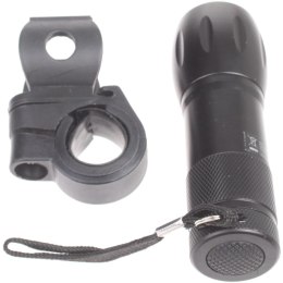 LAMPKA ROWEROWA PRZEDNIA 2W1 9 LED DUNLOP