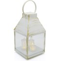 LATARNIA LAMPION ADWENTOWY RORATY LED 25CM 3 ŚWIECE TIMER BIAŁY