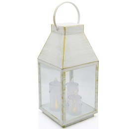 LATARNIA LAMPION ADWENTOWY RORATY LED 35CM 3 ŚWIECE TIMER BIAŁY