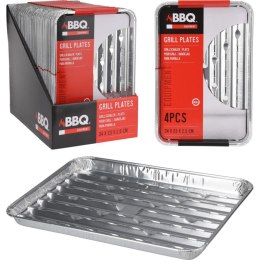 ALUMINIOWE TACKI NA GRILLA 34x23CM 4SZT