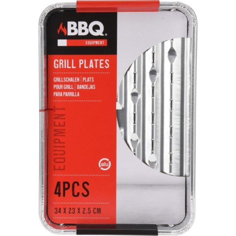 ALUMINIOWE TACKI NA GRILLA 34x23CM 4SZT