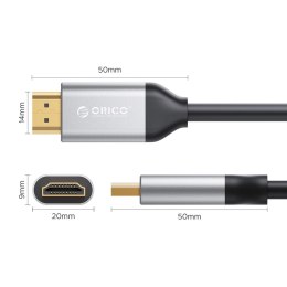 Kabel HDMI Orico H4Y1 HDMI 2.0 4K 60 Hz 8 m - czarny