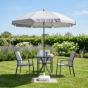 PARASOL OGRODOWY 185CM POPIELATY
