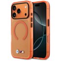 Etui BMW M IML Metal Logos MagSafe na iPhone 17 Pro Max - promarańczowe
