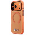 Etui BMW M IML Metal Logos MagSafe na iPhone 17 Pro Max - promarańczowe