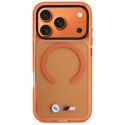 Etui BMW M IML Metal Logos MagSafe na iPhone 17 Pro Max - promarańczowe