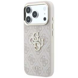 Etui Guess 4G & Big Strass Logo na iPhone 17 Pro / 18 Pro - różowe